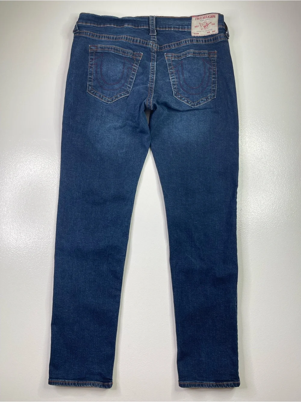 True Religion Geno Slim Fit Dark Wash Stretch Jeans Size 36x34